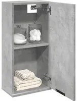 Mobile da Bagno a Parete Grigio Cemento 32x20x67 cm 856936