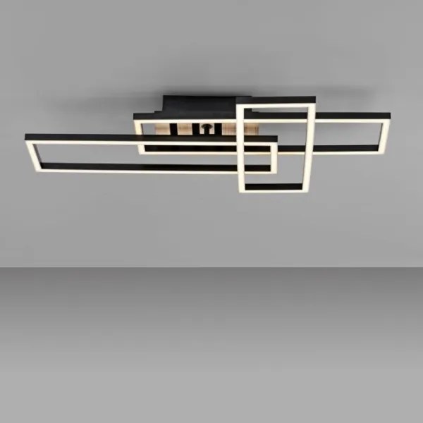 JUST LIGHT. 14051-79 - Plafoniera LED AKUSTIKA LED/20,5W/230V rovere/nero