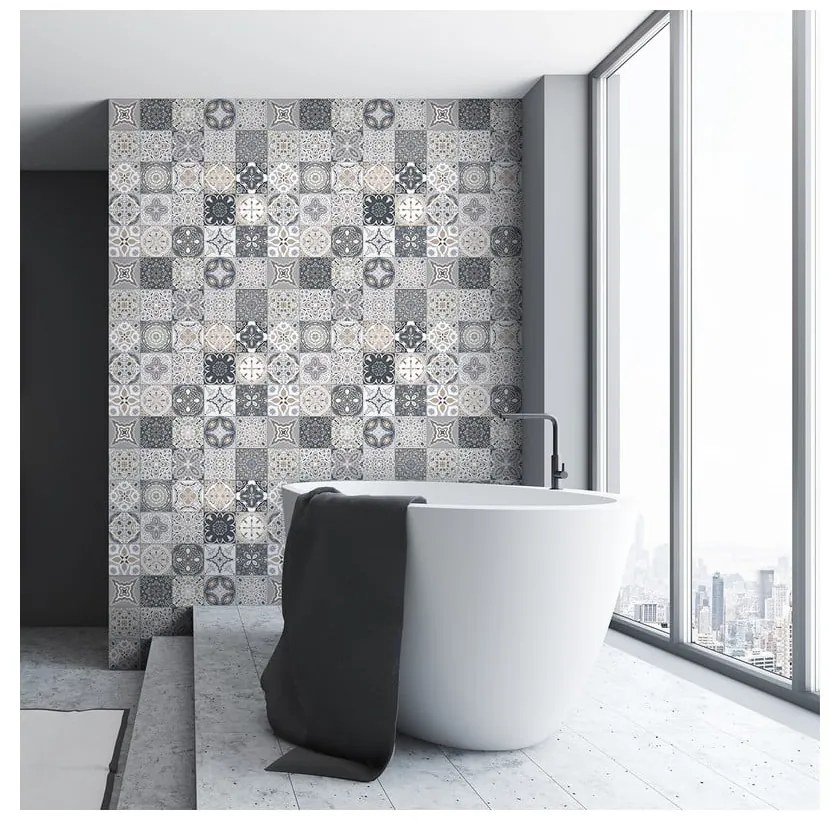 Set di 60 adesivi murali decorativi, 15 x 15 cm Fernando - Ambiance