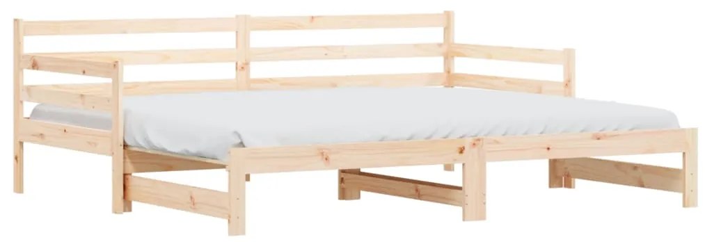 Divano letto con letto estraibile 90x190 cm legno massello pino