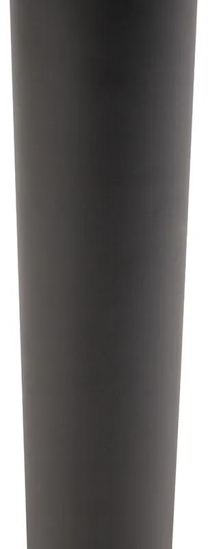 Lampione esterno moderna piedi nero 80 cm - RULLO