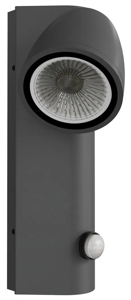 Applique da Esterno GU10 IP65 con Sensore Movimento AXIS - Grigia