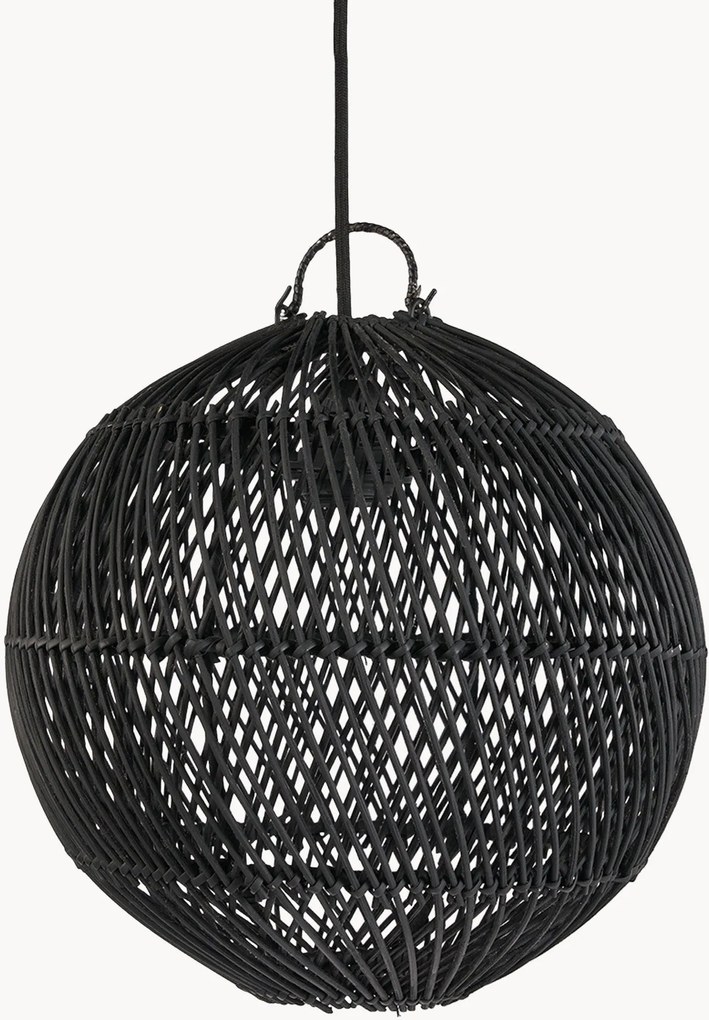 Lampada a sospensione in rattan tessuto a mano Bubble