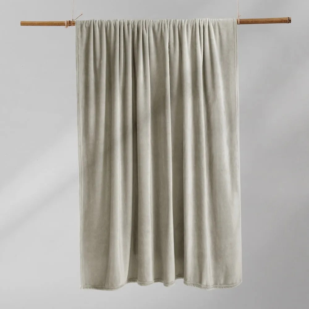 Coperta beige in micropile 160x210 cm Mic – Restilo