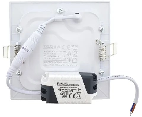 Lampada LED da incasso SQUARE LED/6W/230V 6500K 11,8x11,8 cm bianco