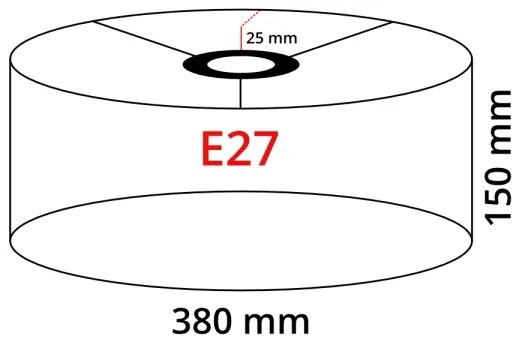 Lampada da terra LED TUNJA 1xE27/20W/230V Ø 38 cm cromo opaco/marrone