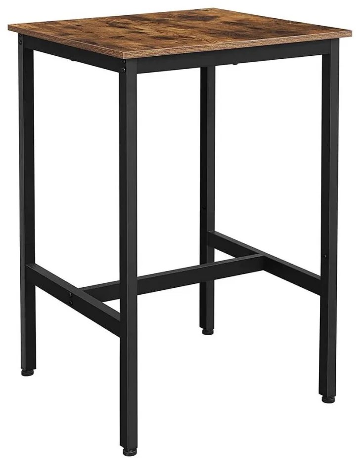 Tavolo da bar BARTIS marrone/nero