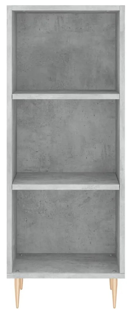 Credenza grigio cemento 34,5x32,5x90 cm in legno multistrato