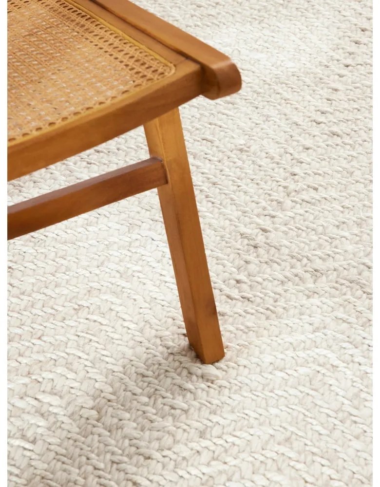 Passatoia color crema e avorio in misto lana tessuta a mano 80x200 cm Majoli – Elle Decoration