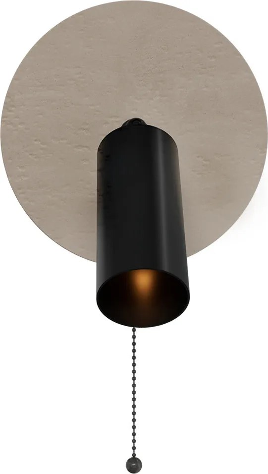 Applique da Parete GU10 Ø200mm in Pietra con Interruttore a Catena