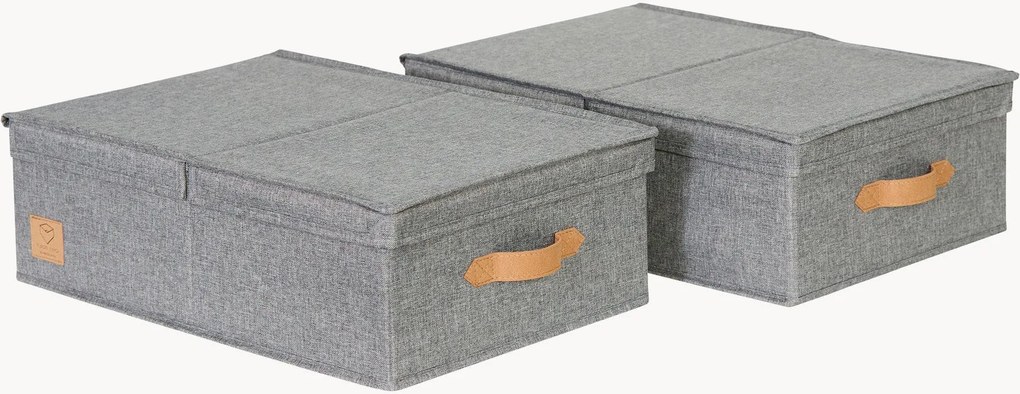 Set di 2 scatole con coperchio Premium