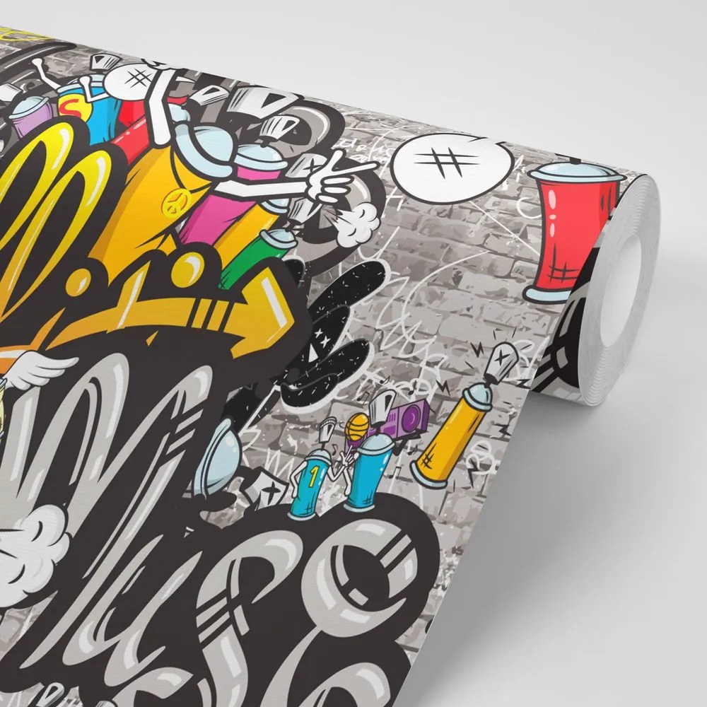 Carta da parati – Graffiti colorati