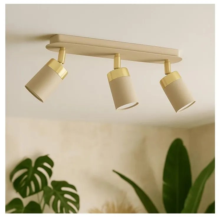 Brilagi - Faretto POKER 3xGU10/25W/230V beige