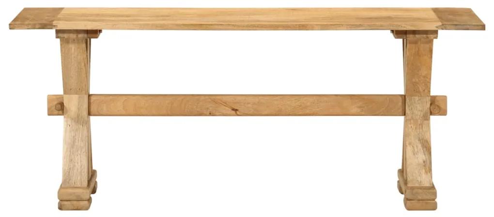 Panca 110x35x45 cm in legno massello di mango