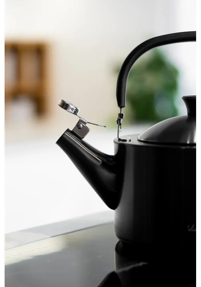 Bollitore nero con stantuffo , 1,5 l Diamante - Vialli Design