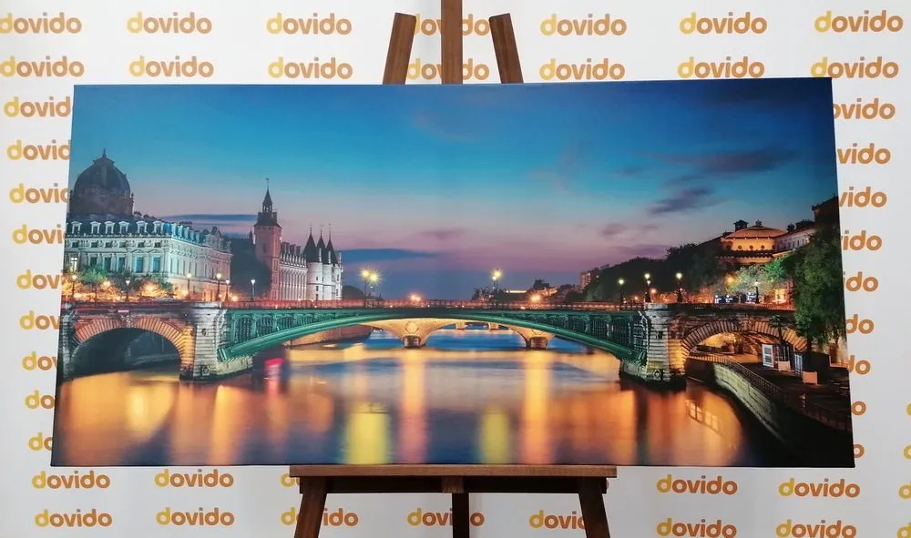 Stampa su tela – Panorama abbagliante di Parigi