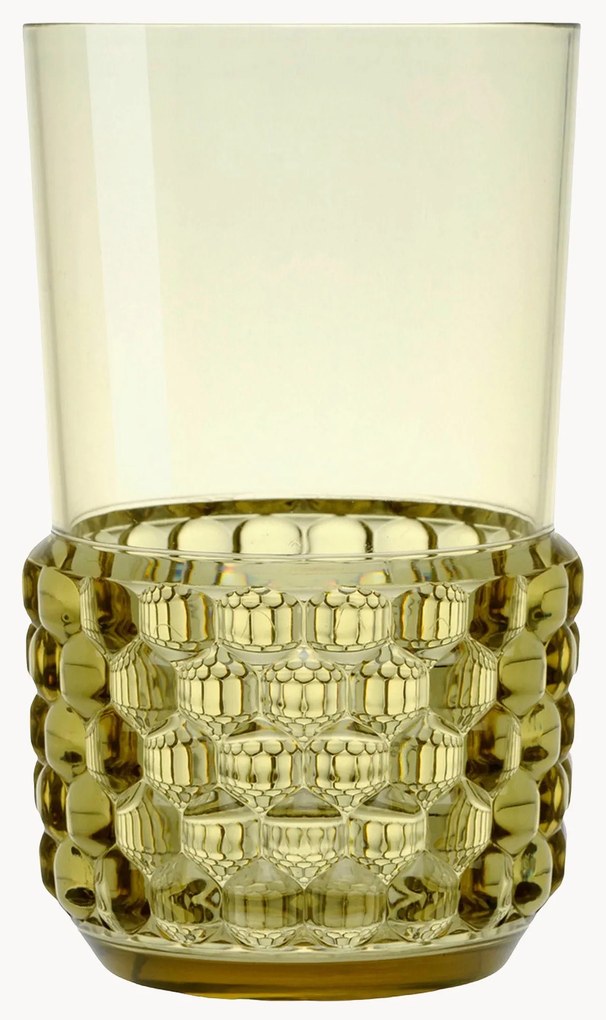 Bicchieri con motivo strutturato Jellies 4 pz