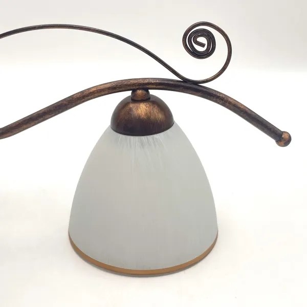 Lampadario a sospensione con catena RETRO 2xE27/60W/230V rame/patina