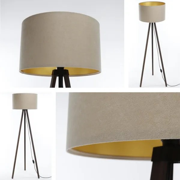 Lampada da terra STANDART 1xE27/60W/230V beige/marrone