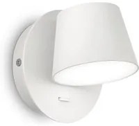 Applique Moderna Gim Alluminio Bianco Led 6W 3000K Luce Calda