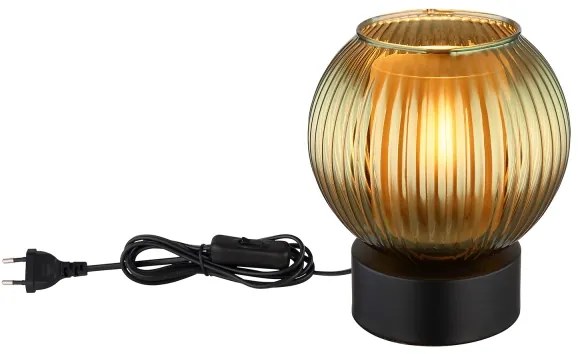 Globo 15638TG - Lampada da tavolo ZUMBA 1xE27/25W/230V diametro 15 cm verde