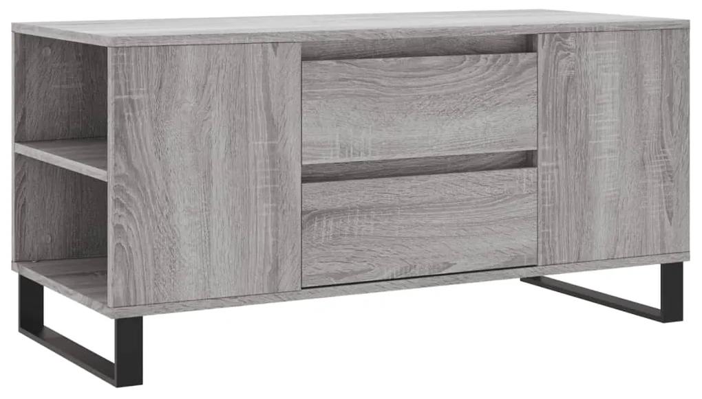Tavolino salotto grigio sonoma 102x44,5x50 cm legno multistrato