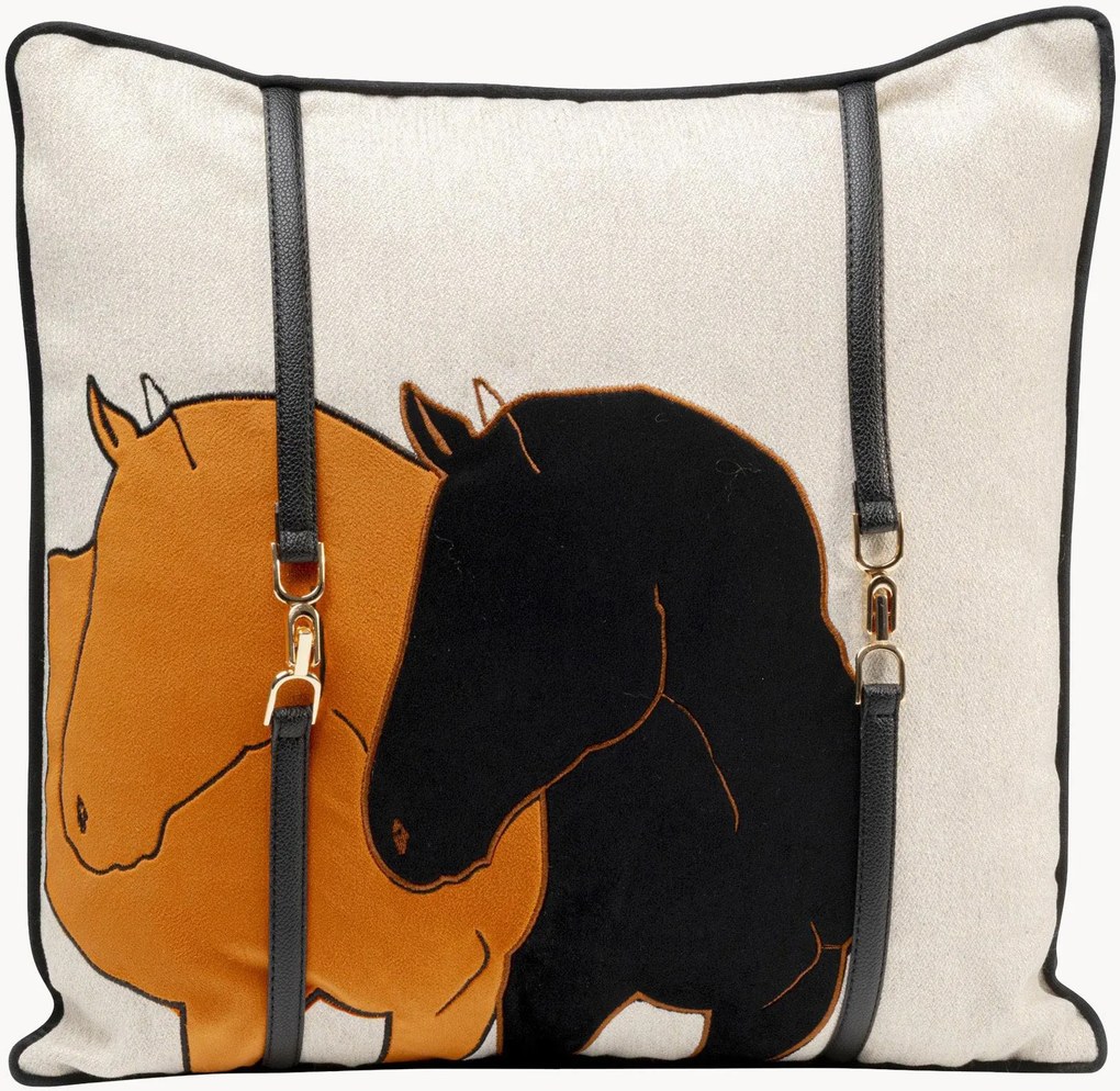 Cuscino in velluto Horse Date