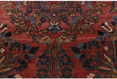 Antik Stilizzato Rosso Ruggine Blu Scuro Corsia 80x300 Cm