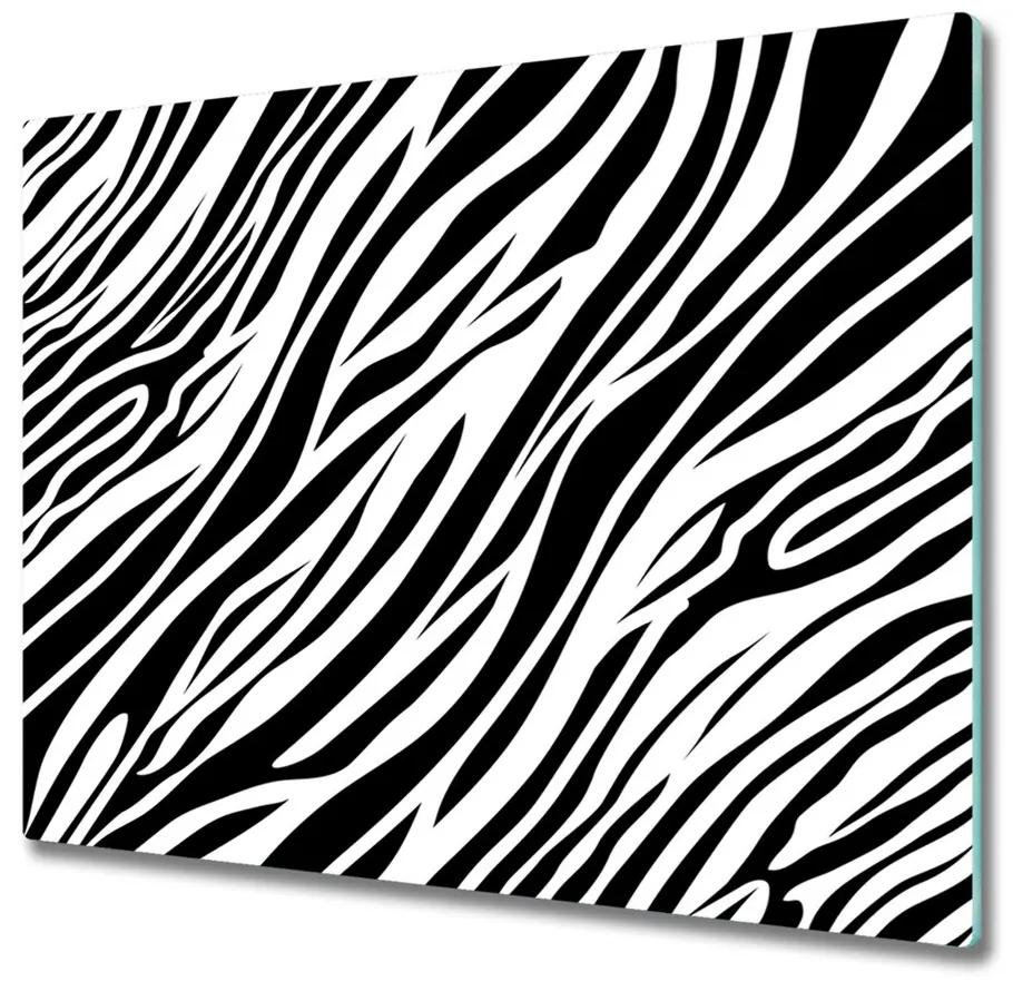 Tagliere in vetro Sfondo zebra 60x52 cm