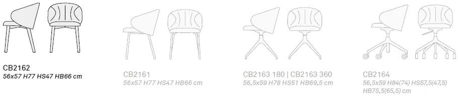 Connubia sedia tuka soft cb2162