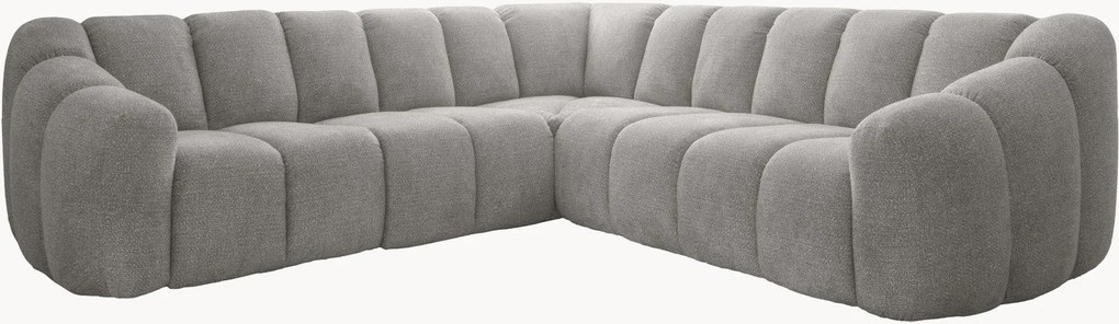 Divano angolare in ciniglia Shell