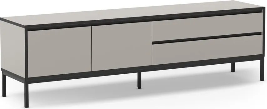 Tavolo TV grigio e beige 180x55 cm Lorenza - Marckeric