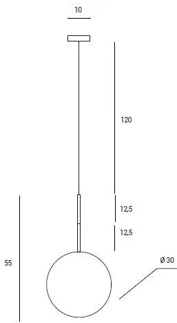 Jugen sospensione 1 luce