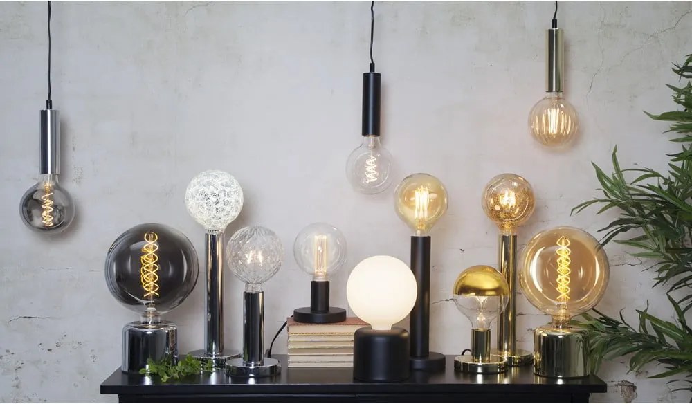 Supporto per lampada argentato 10 cm Glans – Star Trading