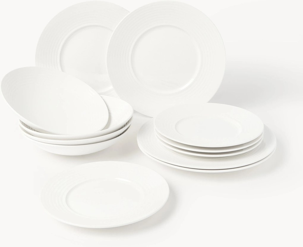 Servizio di piatti Juliette, 4 persone, set da 12