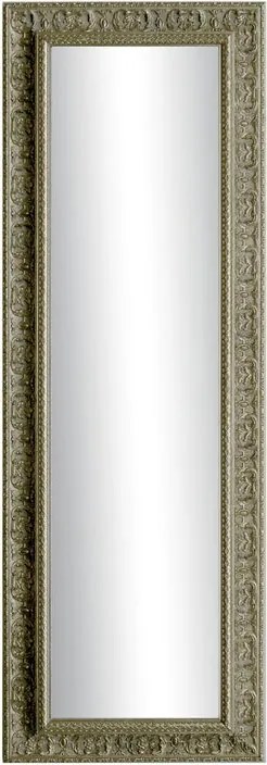 Specchio Venere rettangolare in legno argento 68 x 88 cm