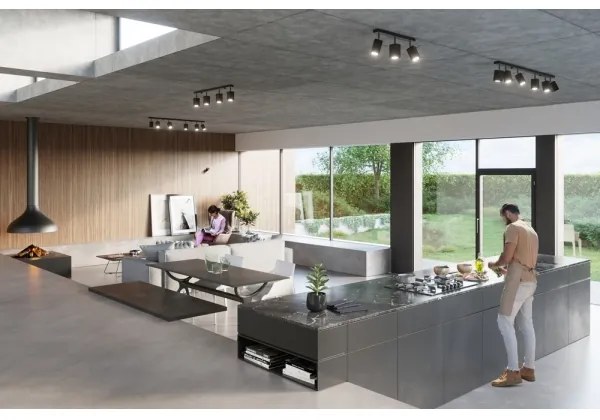 Faretto MERIDA 3 3xGU10/40W/230V nero