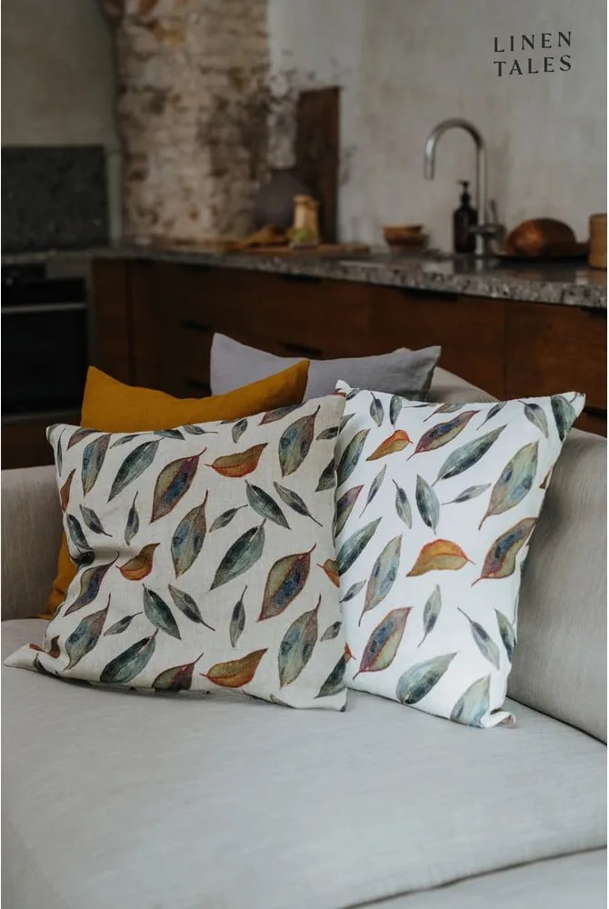 Federa di lino 40x40 cm Golden Fall - Linen Tales