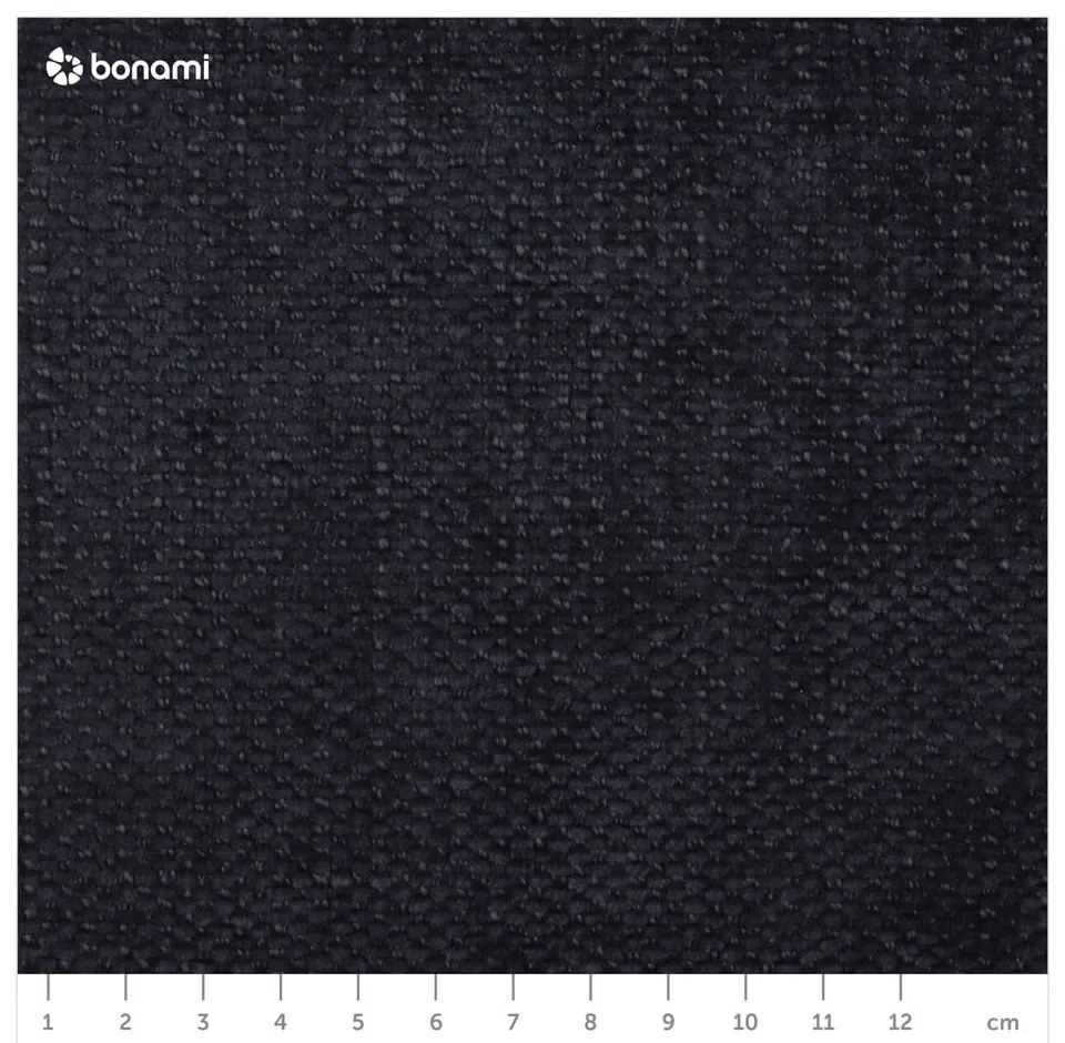 Divano blu scuro allungabile e con contenitore rivestito in ciniglia 251 cm Fuji – Bobochic Paris