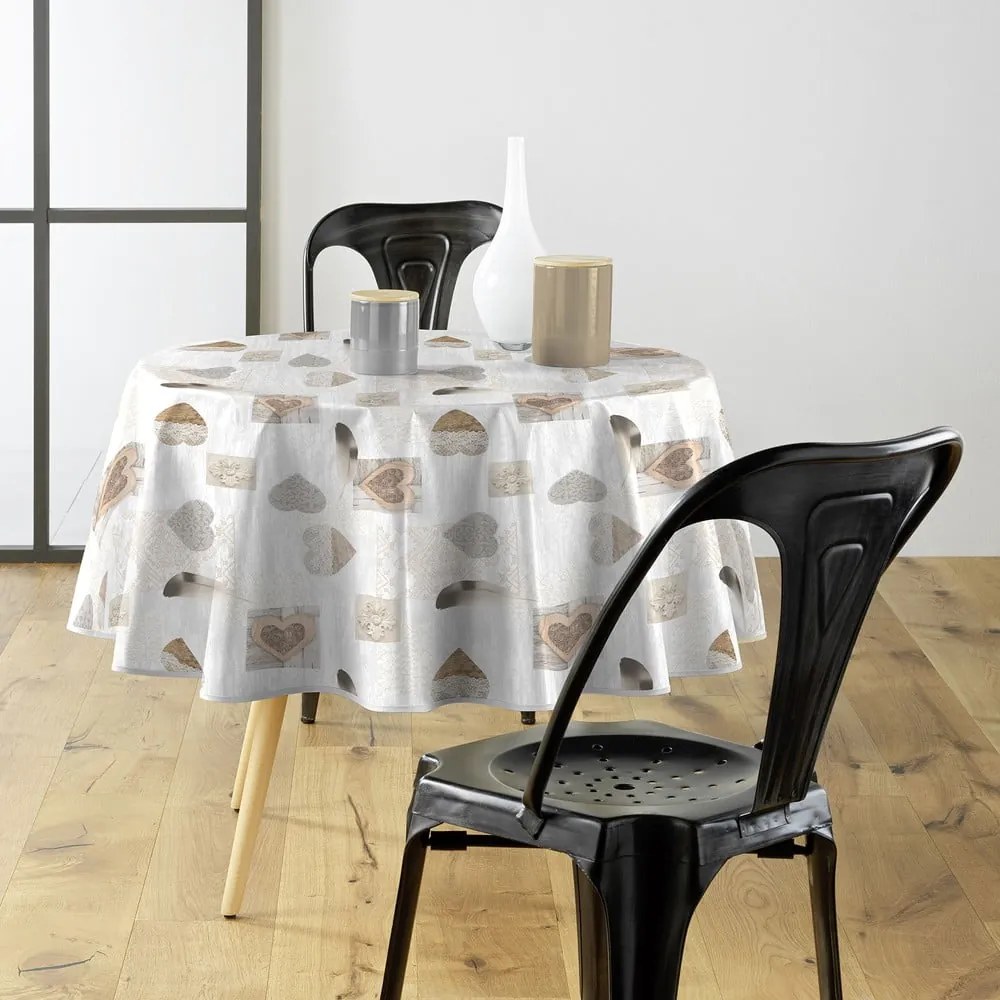 Tovaglia lavabile ø 160 cm Delicia - douceur d'intérieur