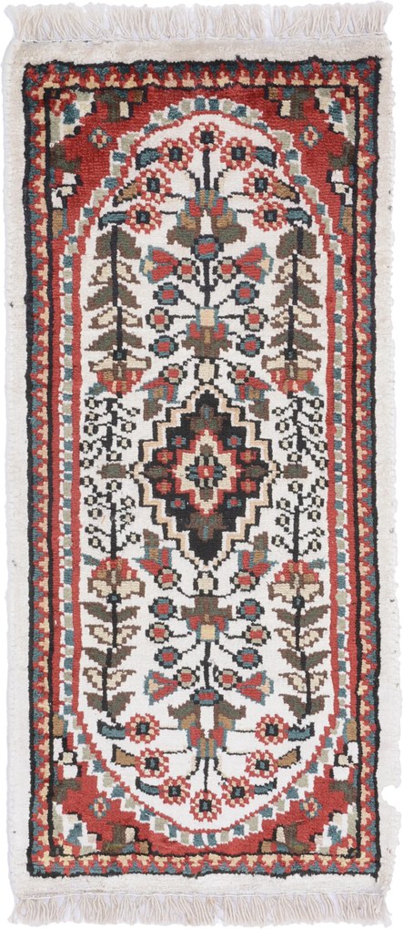Agra Tappeto 30 x 60 (Indian) Annodato A Mano