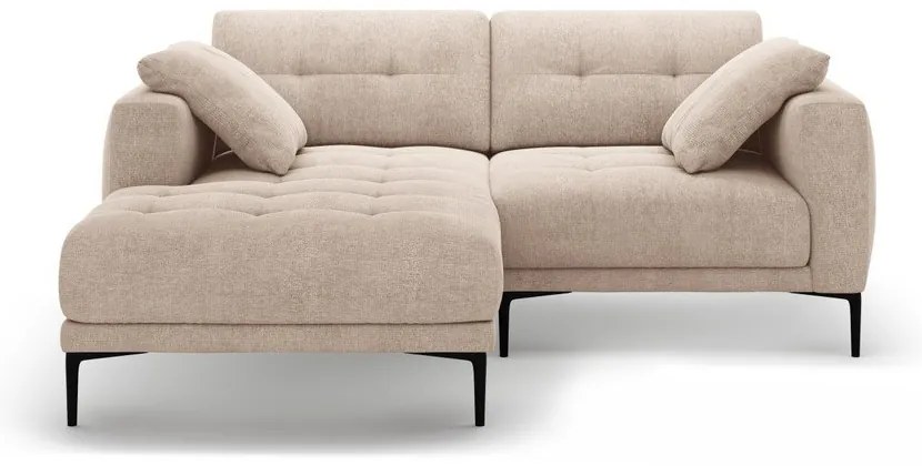 Divano angolare marrone chiaro (con penisola a sinistra/con chaise lounge) Bemy – Micadoni