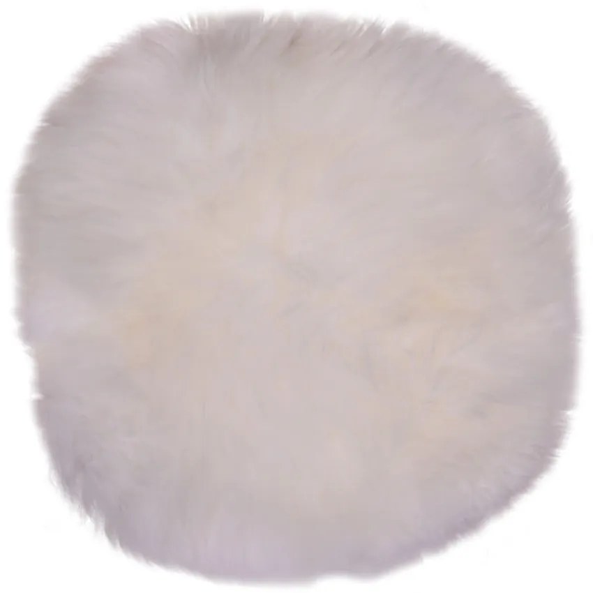 Cerchio di pelle di pecora bianca, ⌀ 35 cm - House Nordic