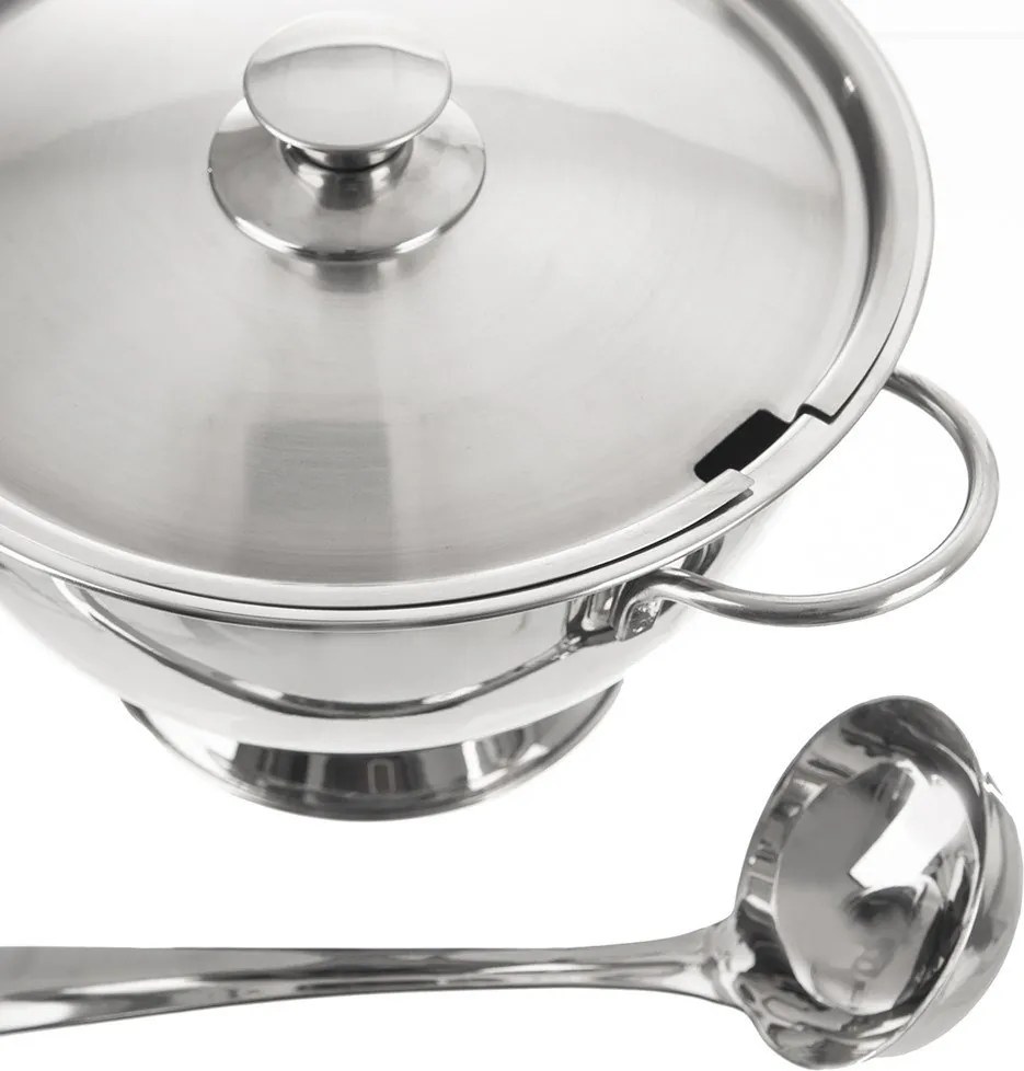 Ciotola argentata in acciaio inox ø 26 cm – Orion