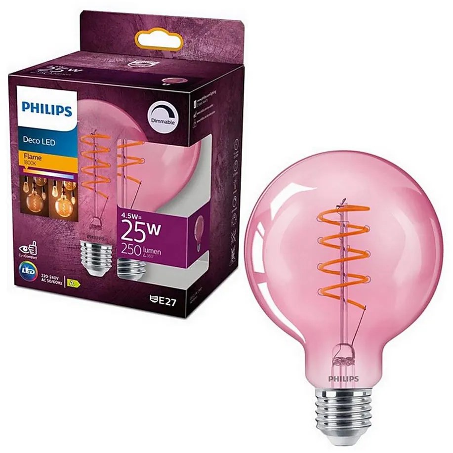 Lampadina LED dimmerabile DECO Philips G93 E27/4,5W/230V 1800K