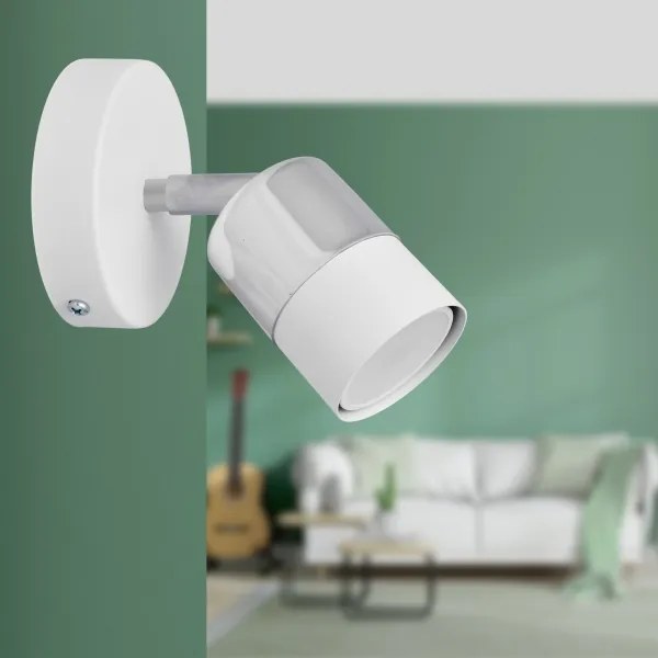 LED Luce Spot da parete a LED TUBSSON 1xGU10/4,8W/230V bianco/cromo lucido