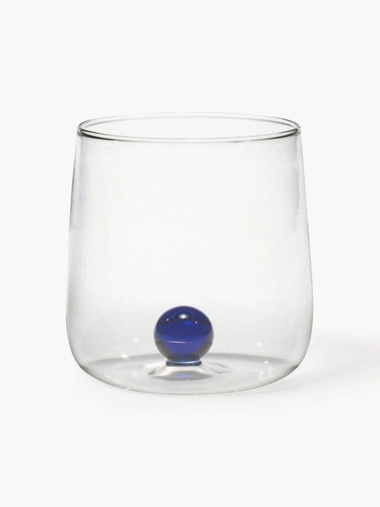 Bicchieri acqua fatti a mano in vetro borosilicato Bilia 6 pz