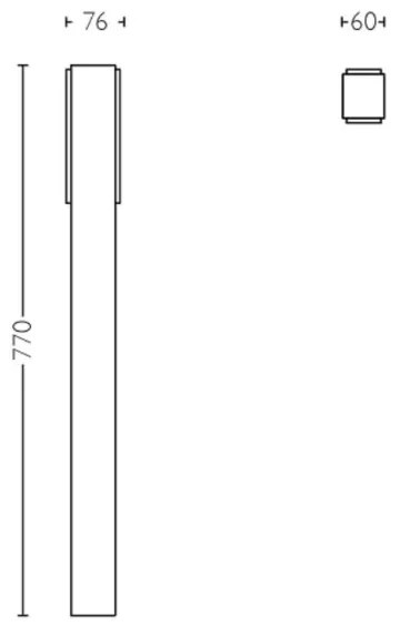 Philips - Lampada LED da esterno STRATOSPHERE LED/3,8W/230V 77 cm 2700K IP44