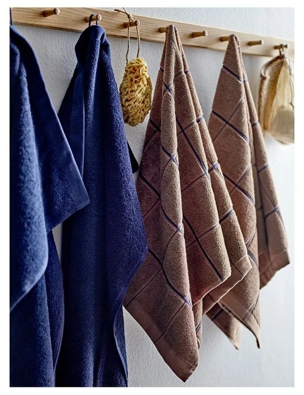 Asciugamano tipo terry blu scuro in cotone 50x100 cm Comfort – Södahl