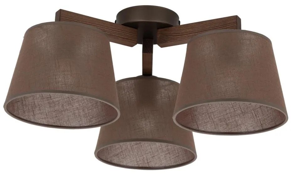 Brilagi - Lampadario a soffitto LATTE 3xE27/15W/230V pino/marrone